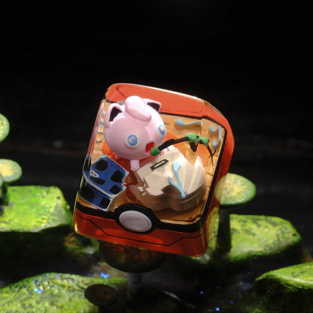Pokemon - Jigglypuff Artisan Keycap Breakwooden 6