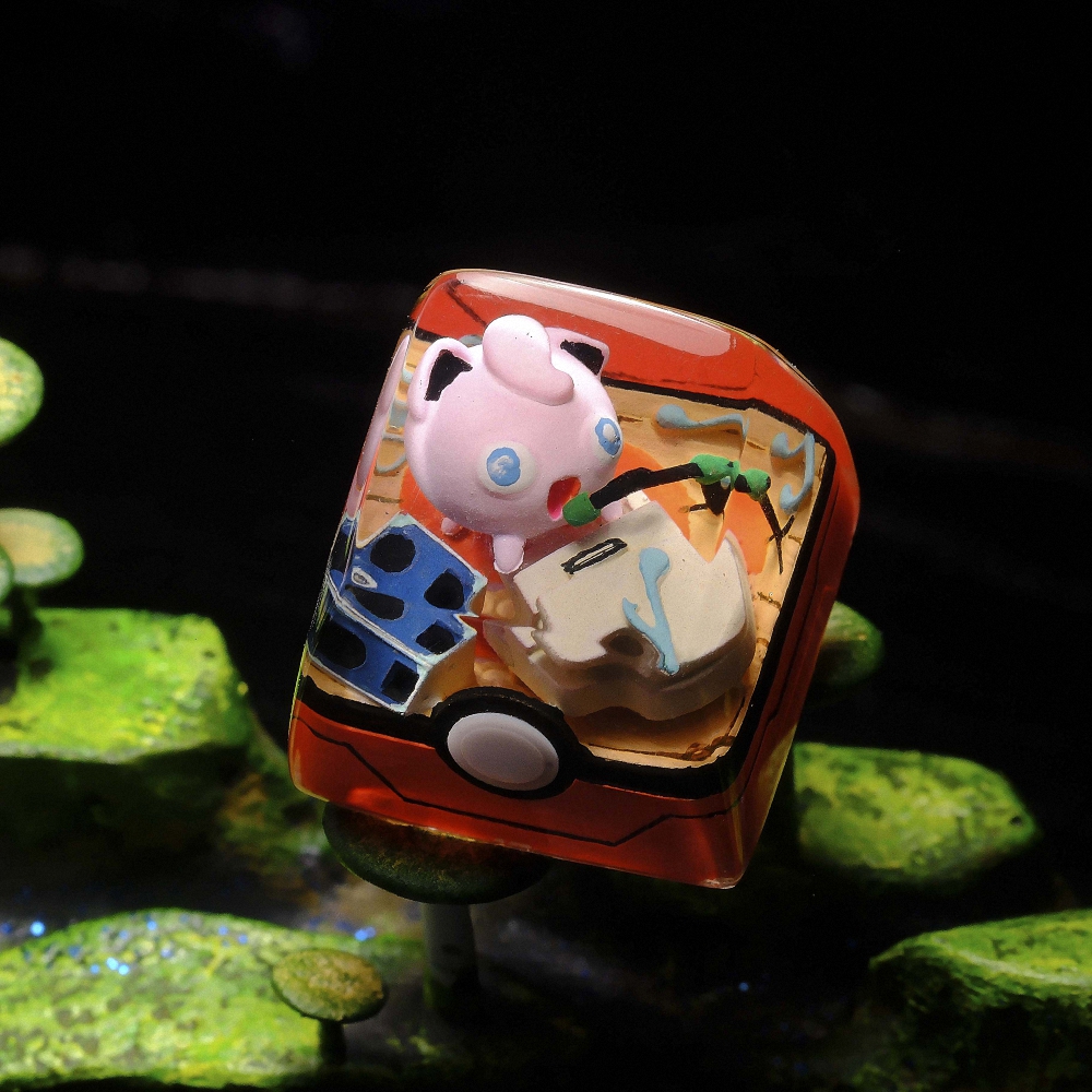 Pokemon - Jigglypuff Artisan Keycap Breakwooden 6