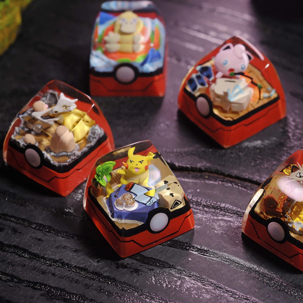 Pokemon - Jigglypuff Artisan Keycap Breakwooden 6