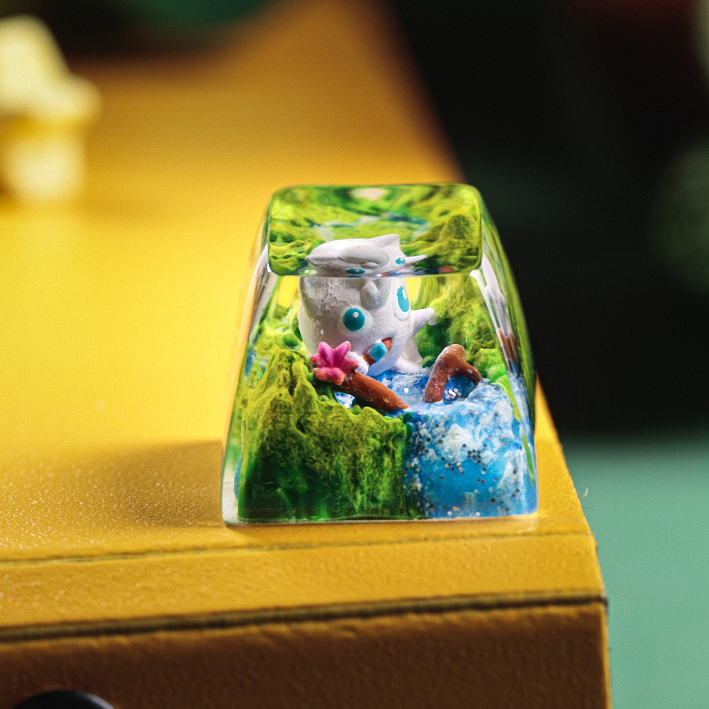 Pokemon - Jigglypuff Artisan Keycap Breakwooden 8