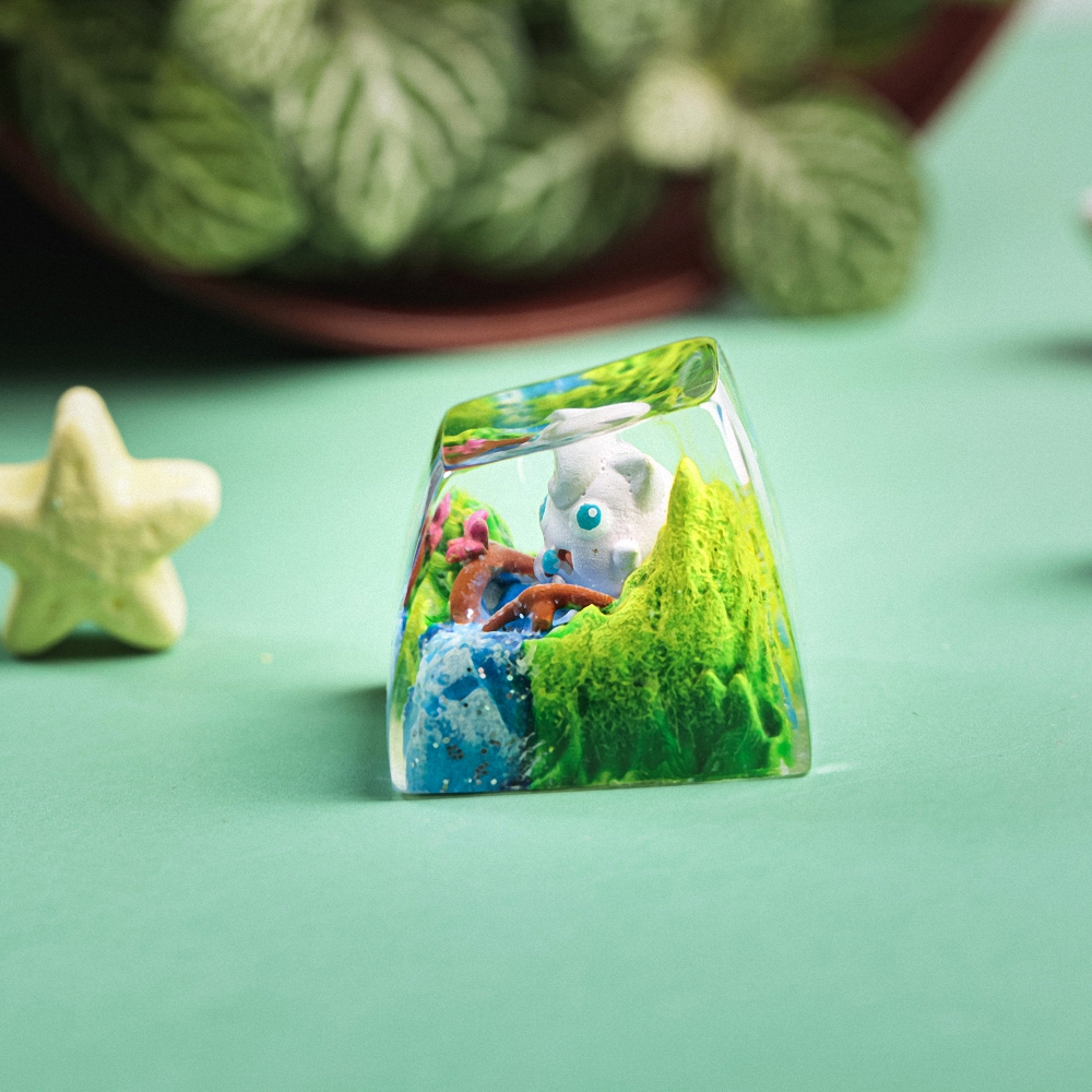 Pokemon - Jigglypuff Artisan Keycap Breakwooden 8