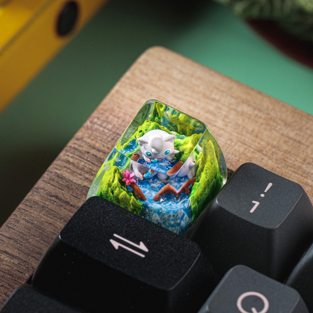 Pokemon - Jigglypuff Artisan Keycap Breakwooden 9