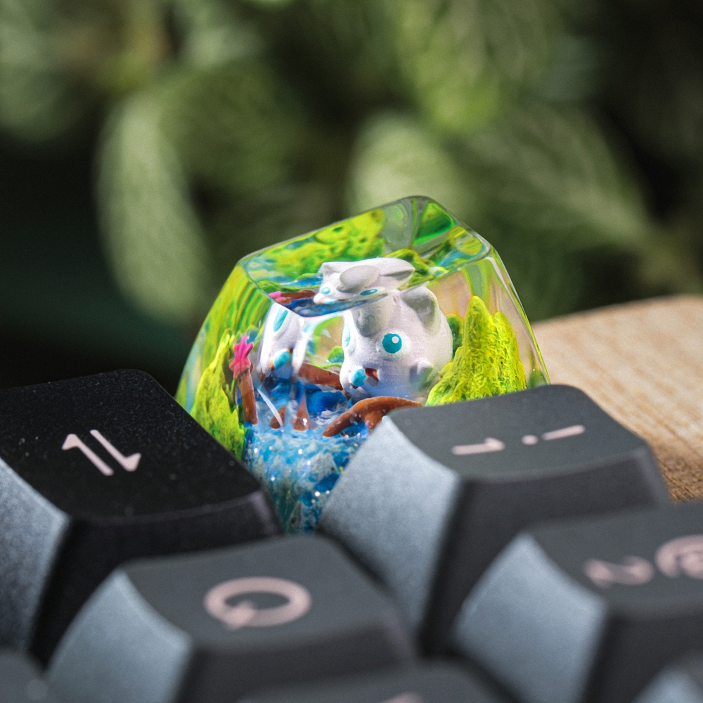 Pokemon - Jigglypuff Artisan Keycap Breakwooden 9