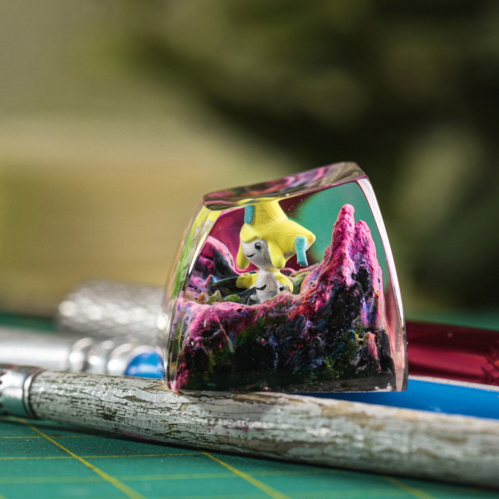 Pokemon - Jirachi Artisan Keycap Breakwooden