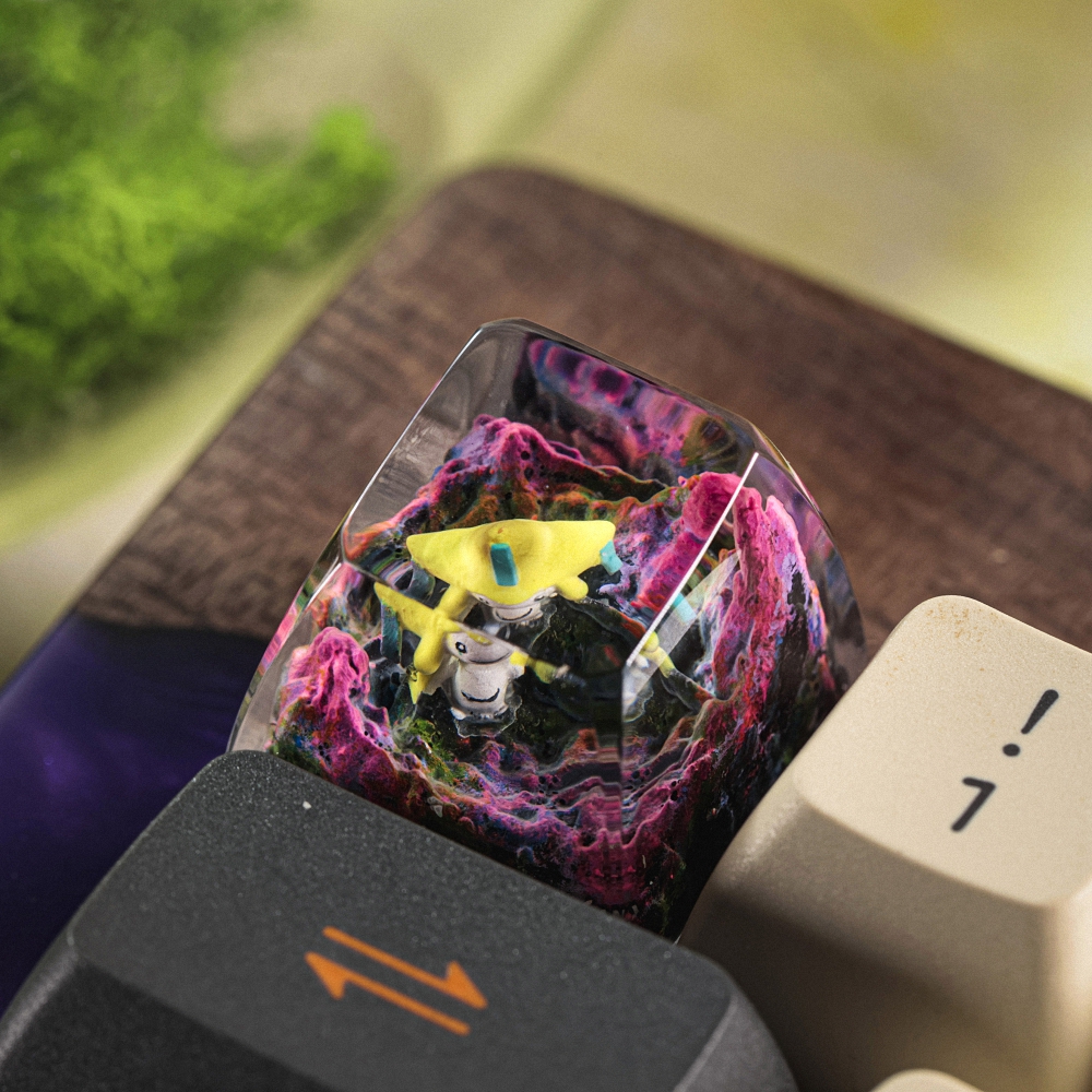 Pokemon - Jirachi Artisan Keycap Breakwooden