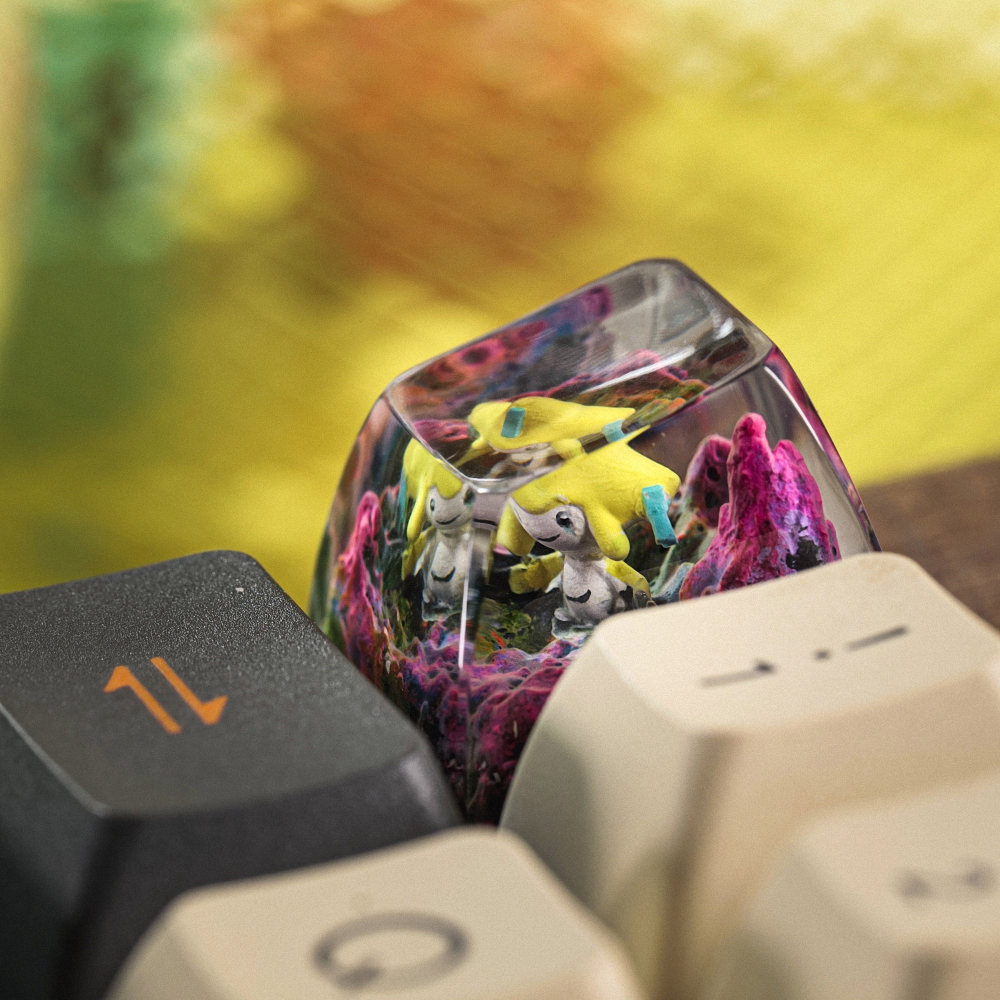 Pokemon - Jirachi Artisan Keycap Breakwooden