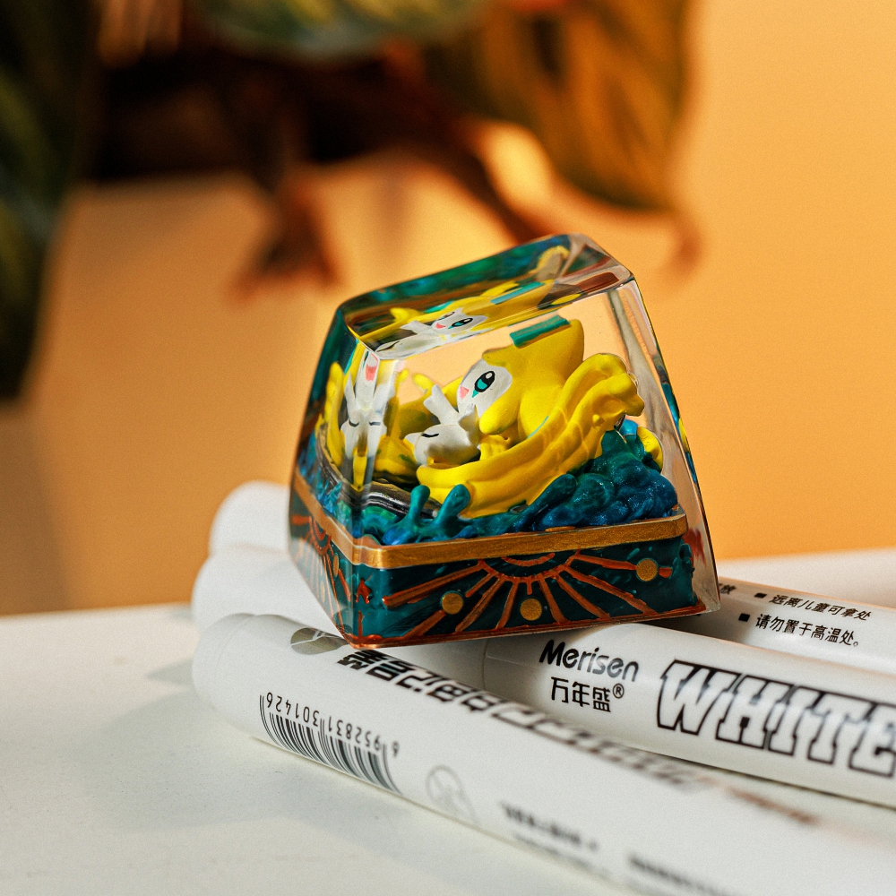 Pokemon - Jirachi Artisan Keycap Breakwooden 7