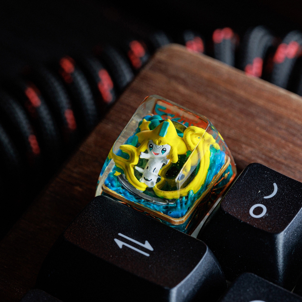 Pokemon - Jirachi Artisan Keycap Breakwooden 8