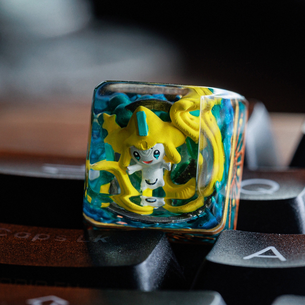 Pokemon - Jirachi Artisan Keycap Breakwooden 8