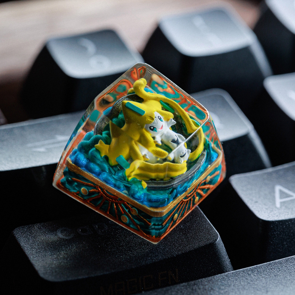 Pokemon - Jirachi Artisan Keycap Breakwooden 8