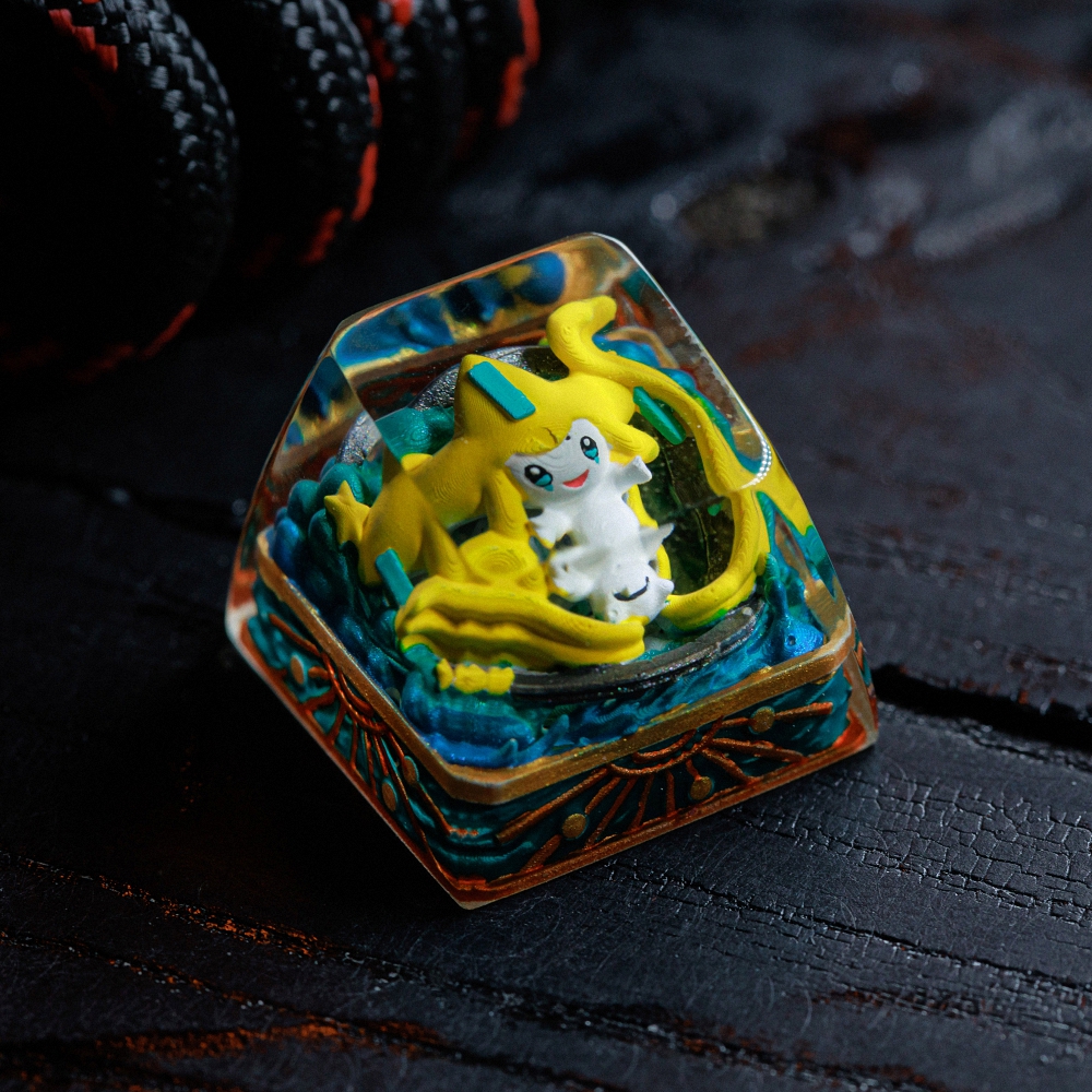 Pokemon - Jirachi Artisan Keycap Breakwooden 8