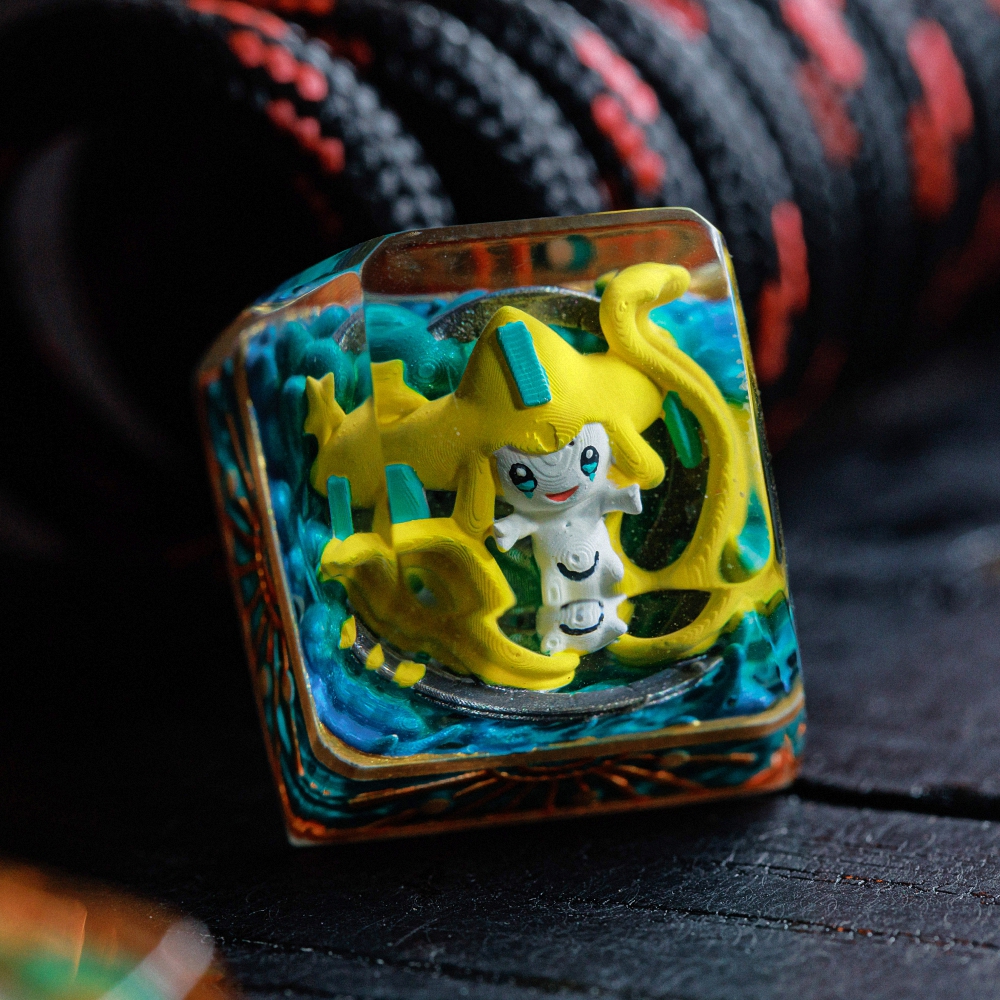 Pokemon - Jirachi Artisan Keycap Breakwooden 8