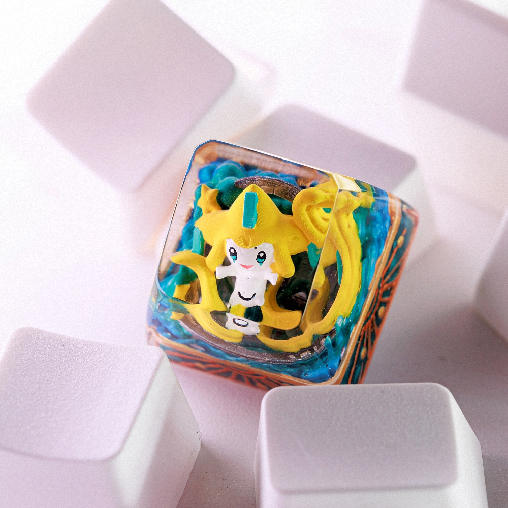 Pokemon - Jirachi Artisan Keycap Breakwooden 9