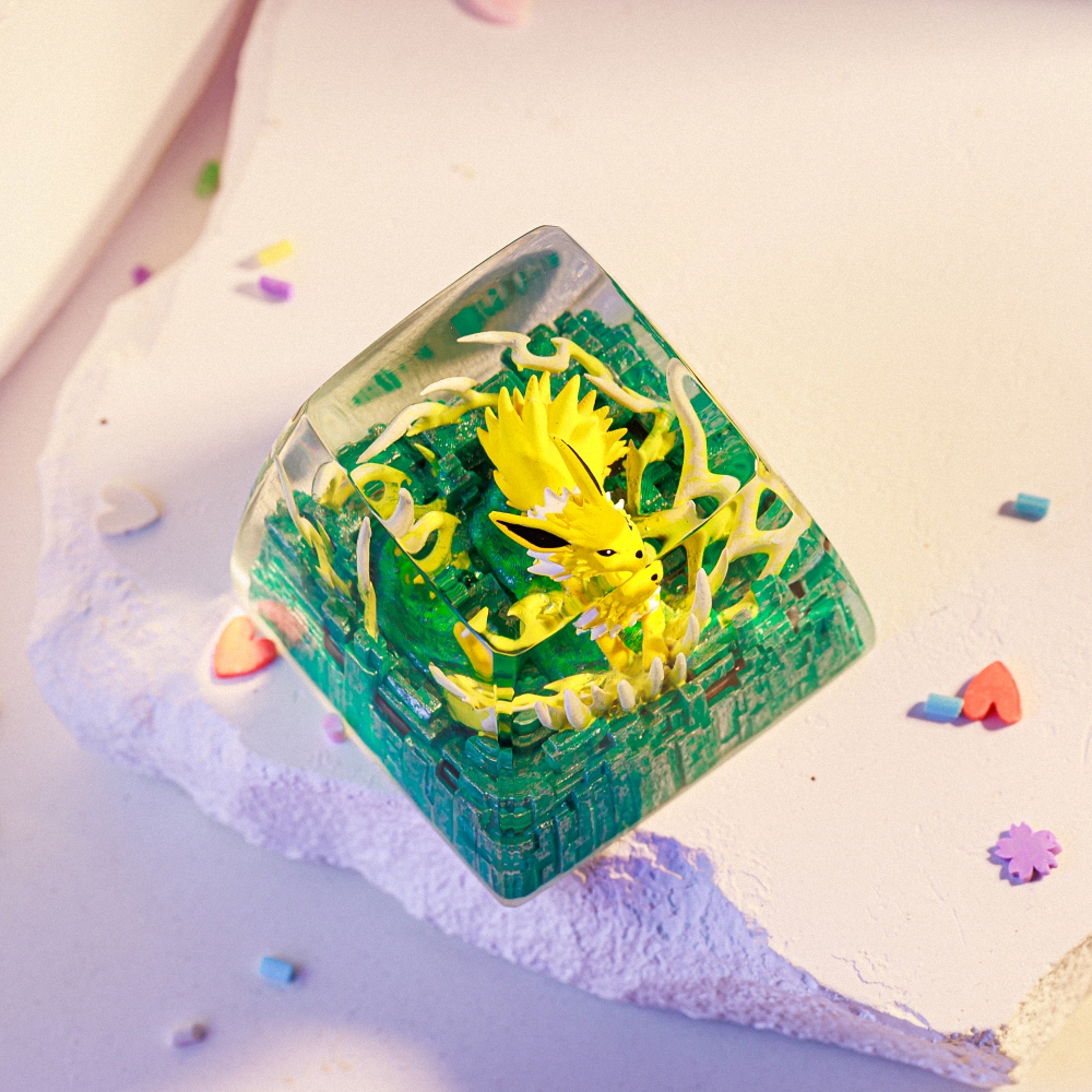 Pokemon - Jolteon Artisan Keycap Breakwooden