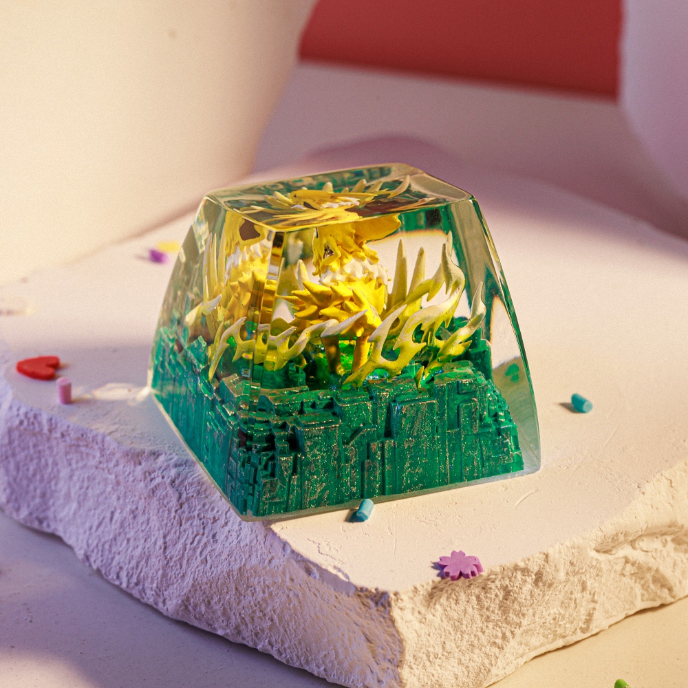 Pokemon - Jolteon Artisan Keycap Breakwooden