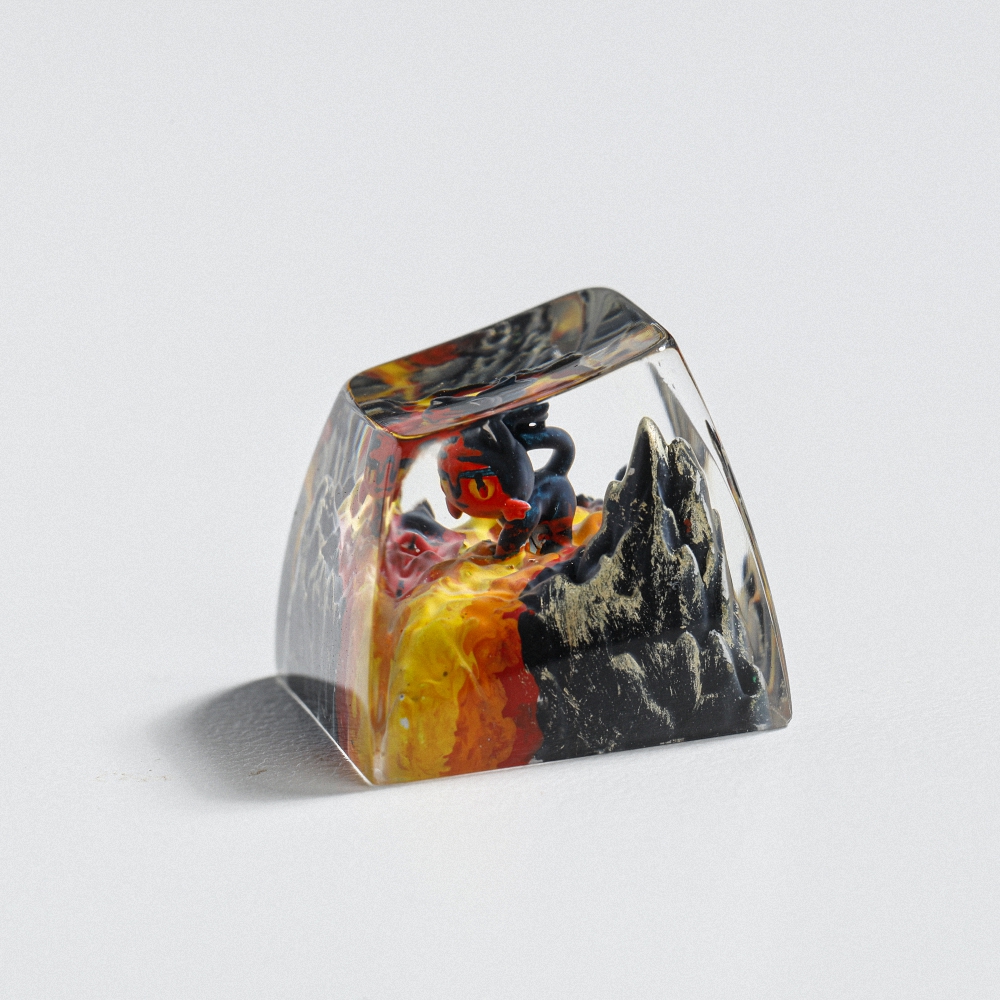 Pokemon - Litten Artisan Keycap Breakwooden