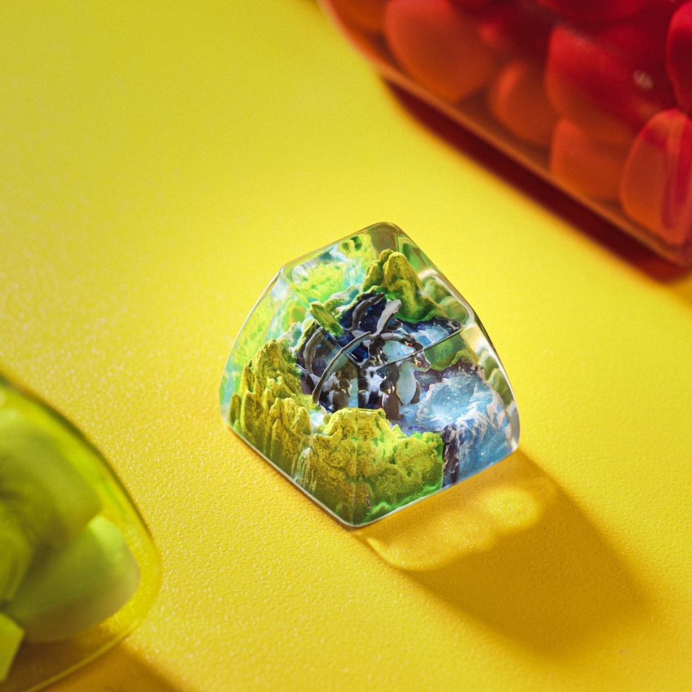 Pokemon - Mega Charizard X Artisan Keycap Breakwooden