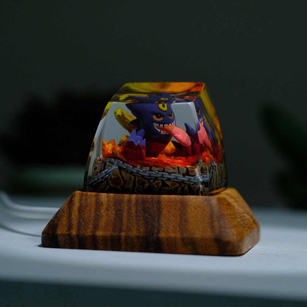 Pokemon - Mega Gengar Artisan Keycap Breakwooden 4