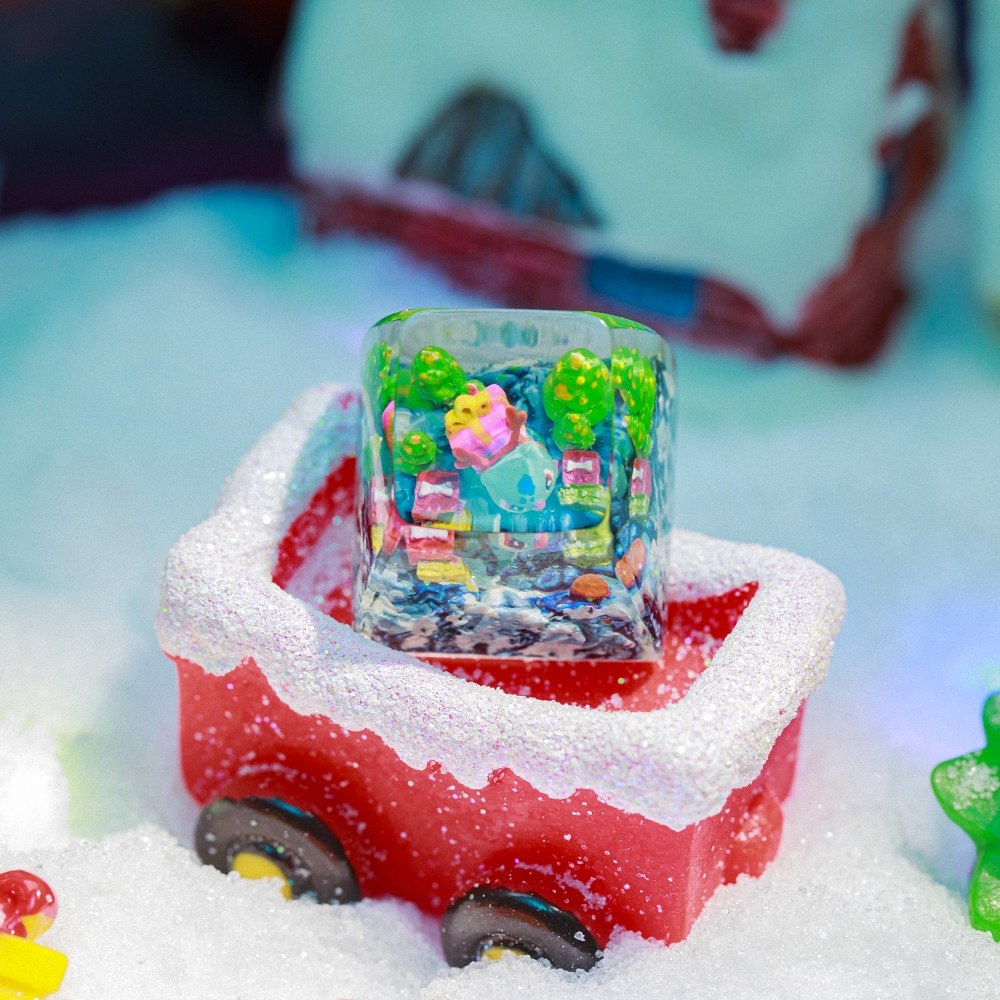 Pokemon - Noel Bulbasaur Artisan Keycap Breakwooden