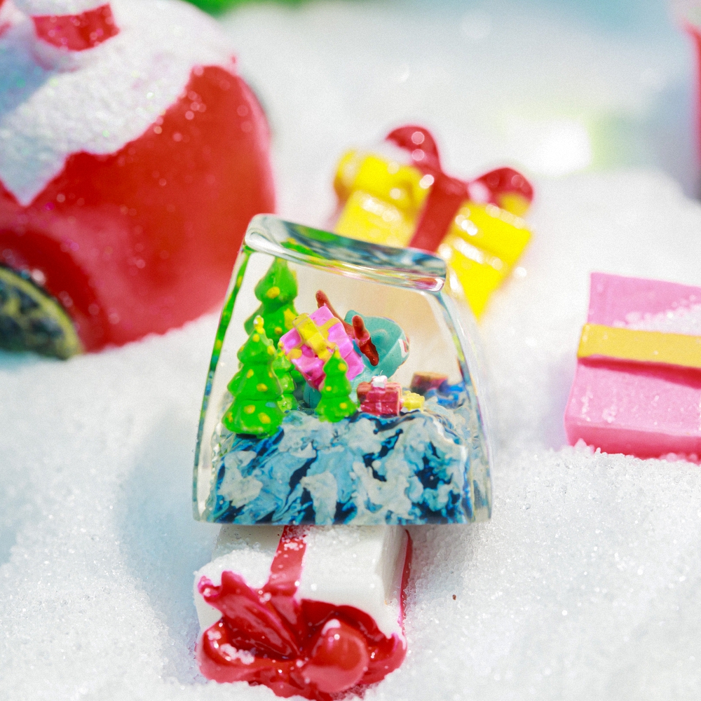 Pokemon - Noel Bulbasaur Artisan Keycap Breakwooden