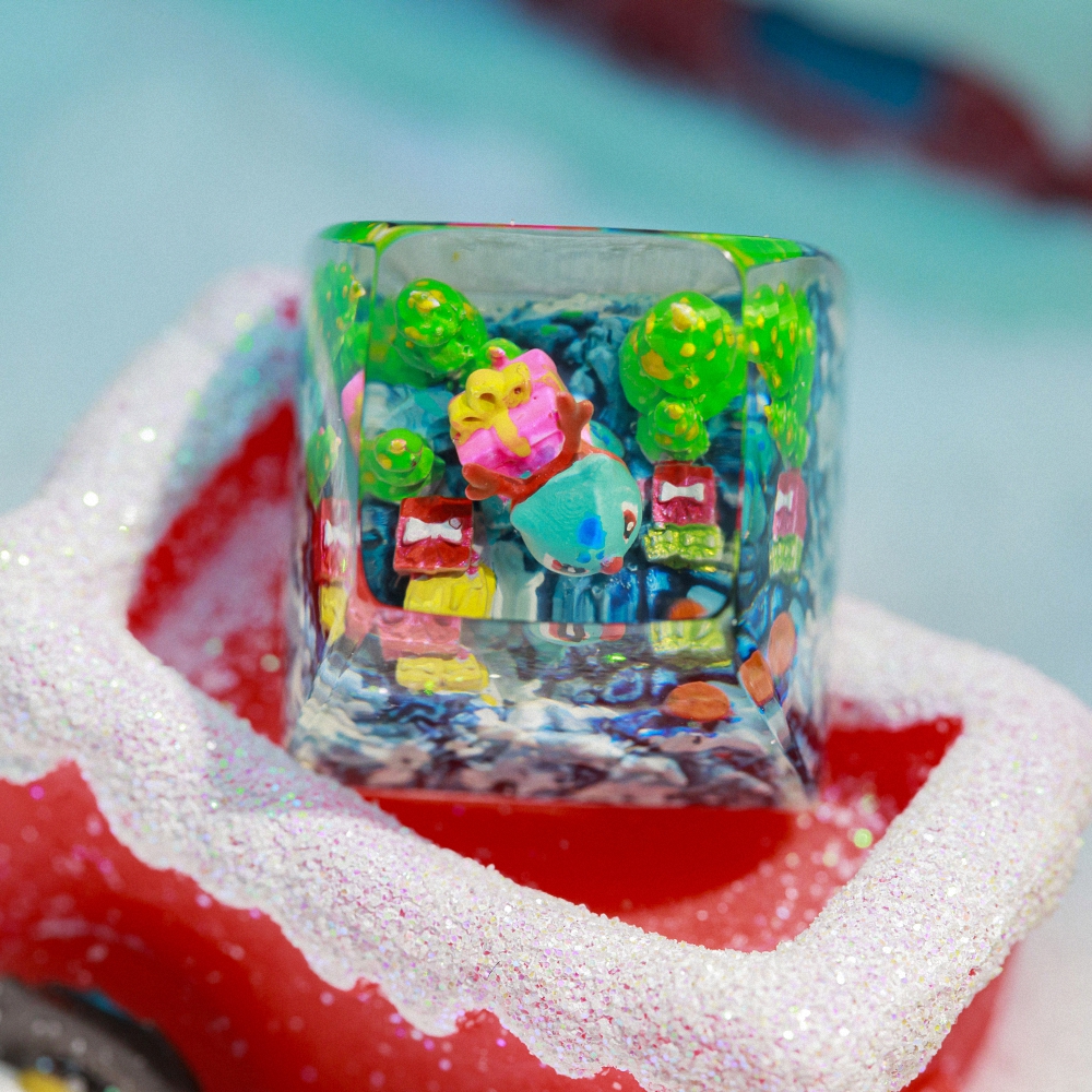 Pokemon - Noel Bulbasaur Artisan Keycap Breakwooden