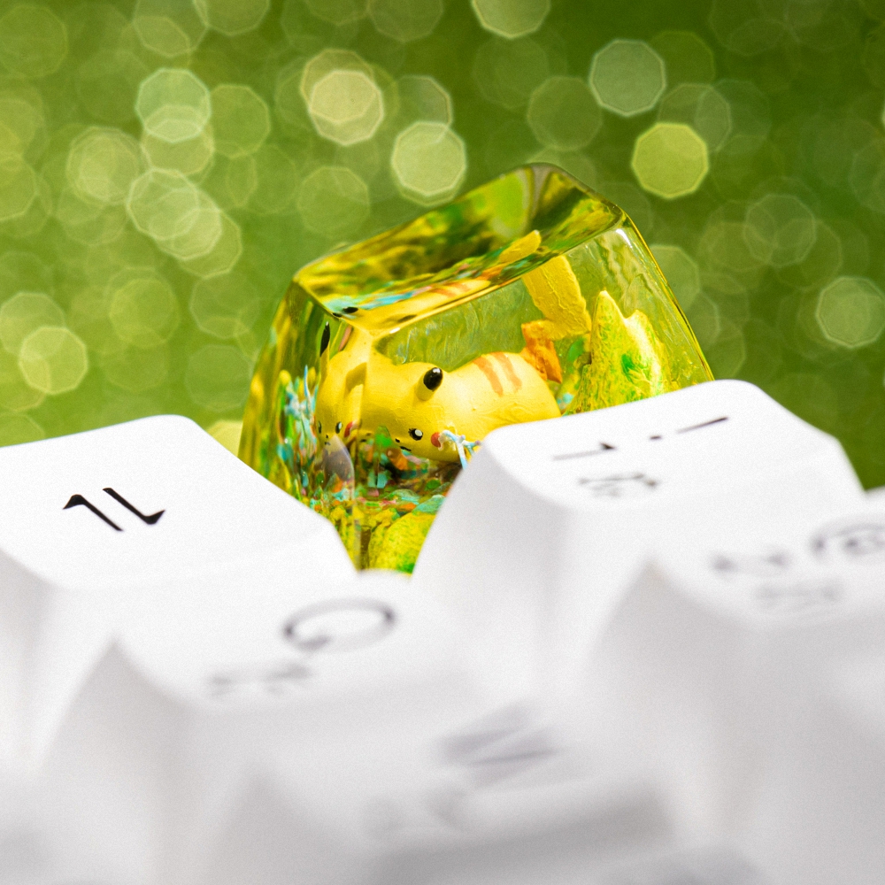 Pokemon - Pikachu Artisan Keycap Breakwooden 10