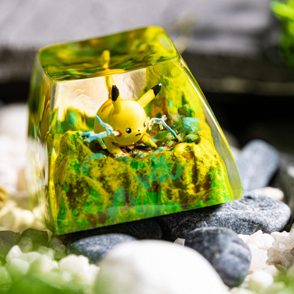 Pokemon - Pikachu Artisan Keycap Breakwooden 10