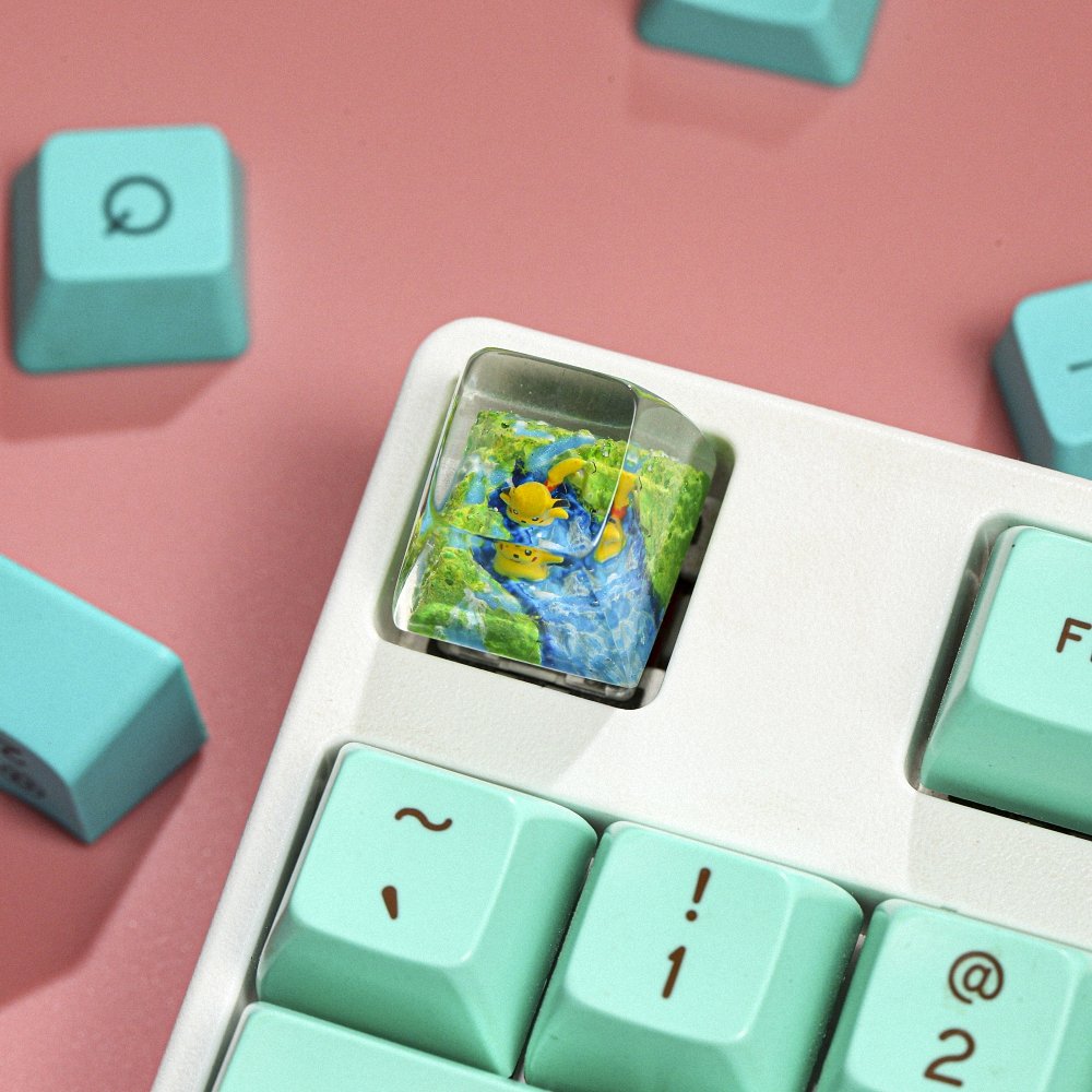 Pokemon - Pikachu Artisan Keycap Breakwooden 11