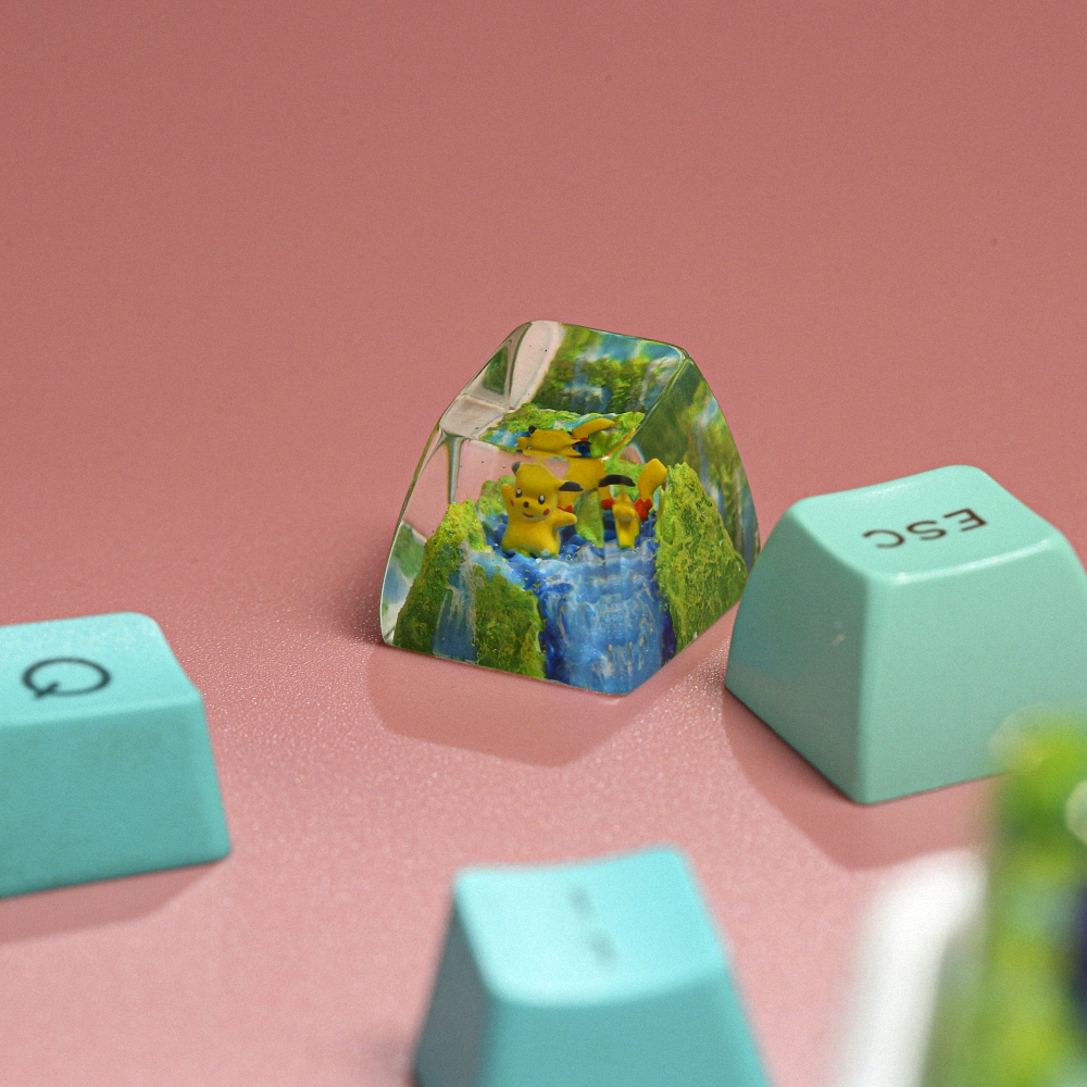 Pokemon - Pikachu Artisan Keycap Breakwooden 11