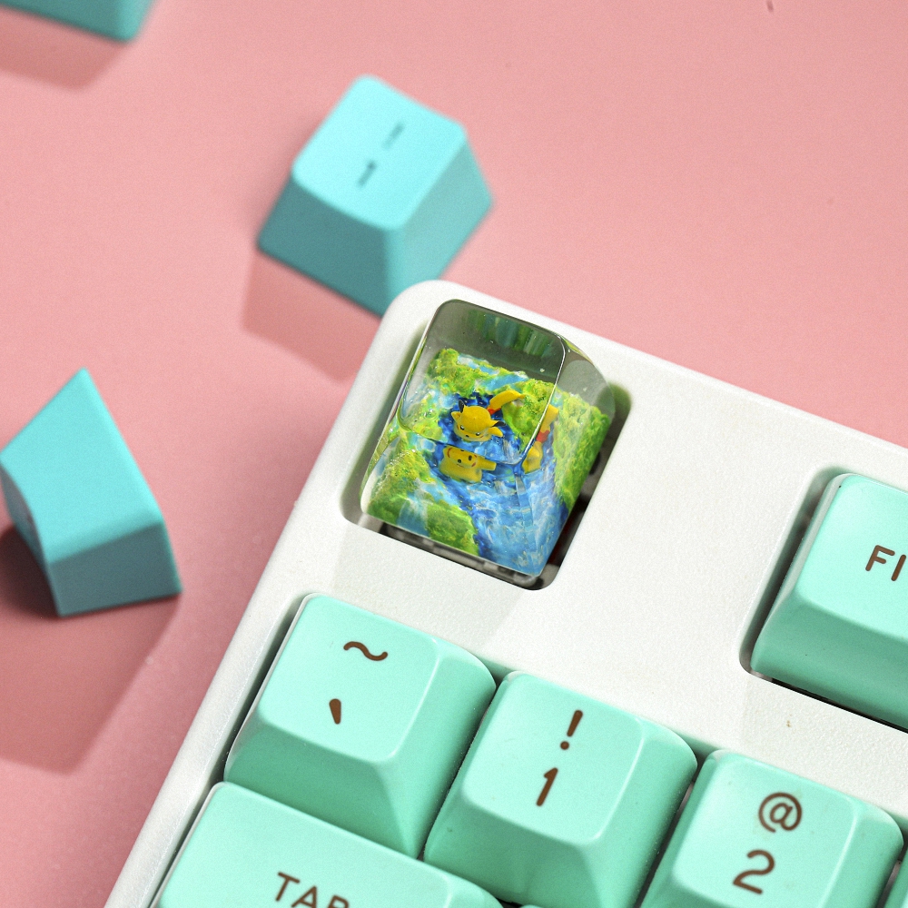 Pokemon - Pikachu Artisan Keycap Breakwooden 11