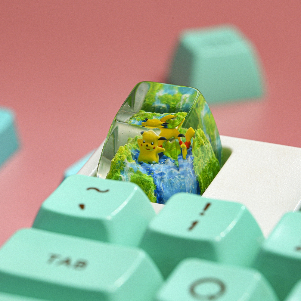 Pokemon - Pikachu Artisan Keycap Breakwooden 11