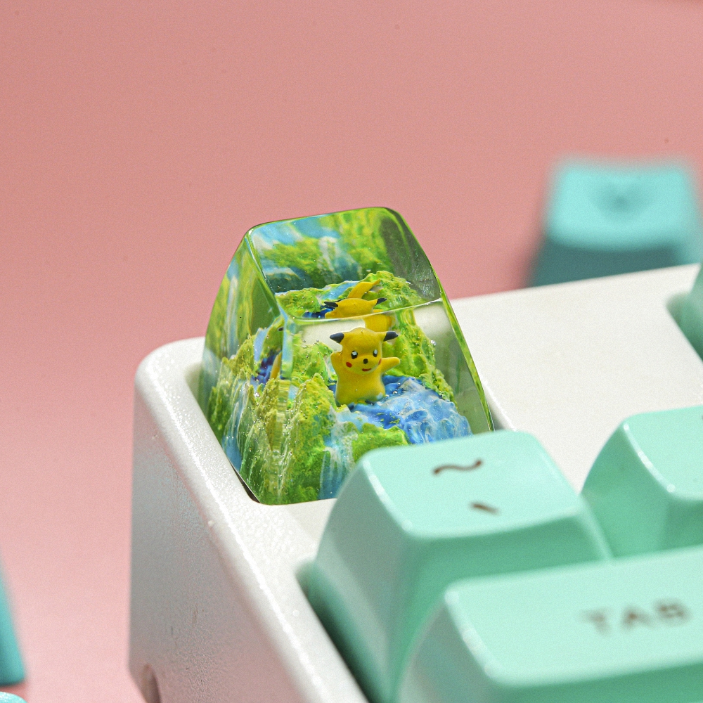 Pokemon - Pikachu Artisan Keycap Breakwooden 11