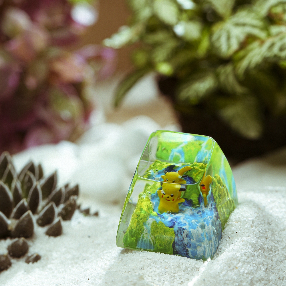 Pokemon - Pikachu Artisan Keycap Breakwooden 12