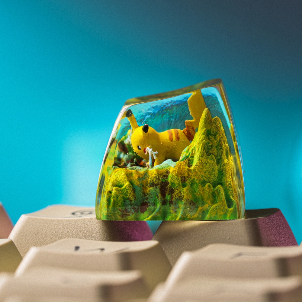 Pokemon - Pikachu Artisan Keycap Breakwooden 3