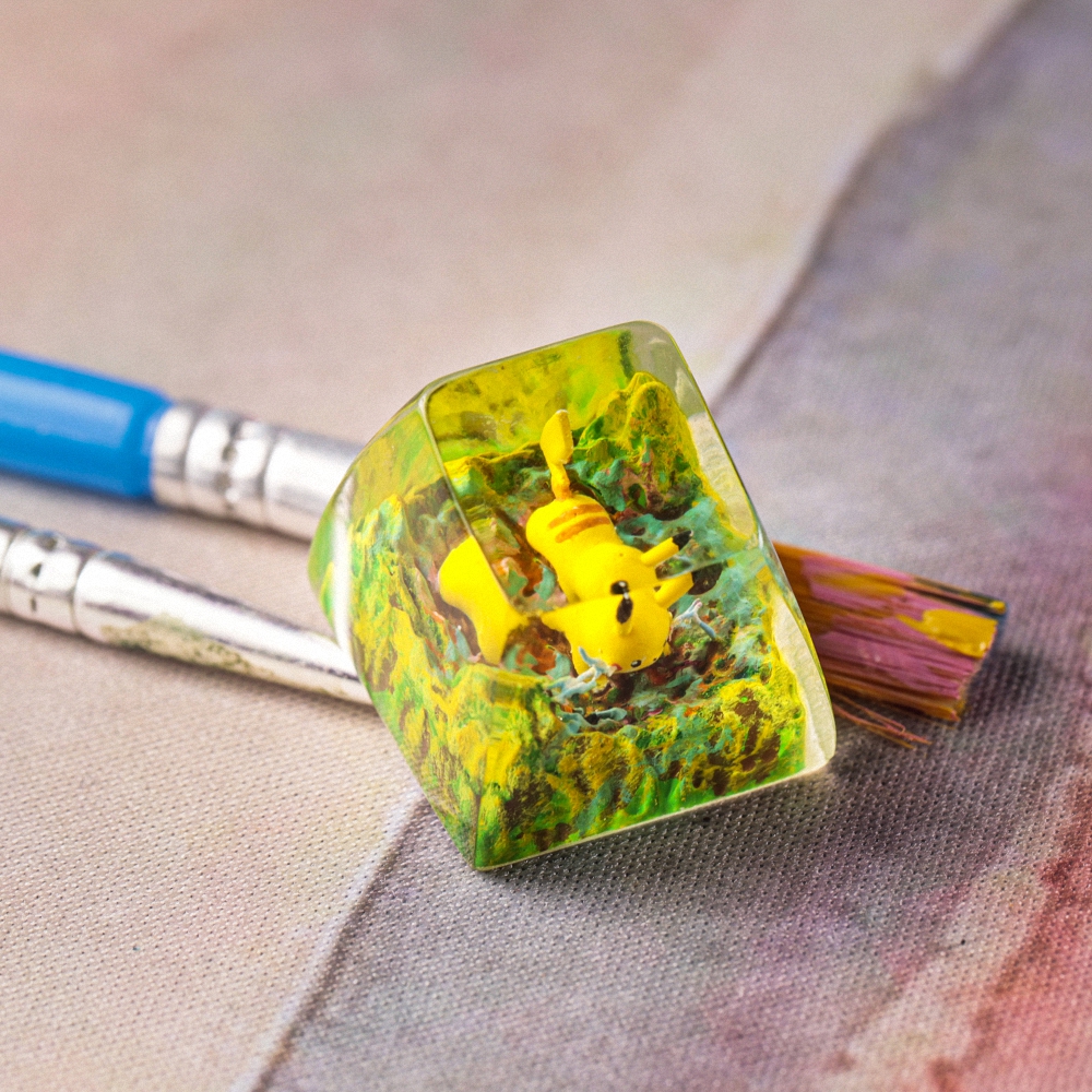 Pokemon - Pikachu Artisan Keycap Breakwooden 3