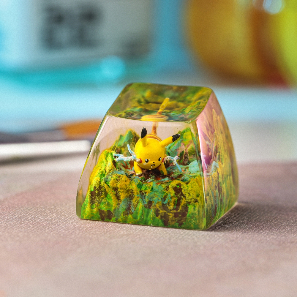 Pokemon - Pikachu Artisan Keycap Breakwooden 3