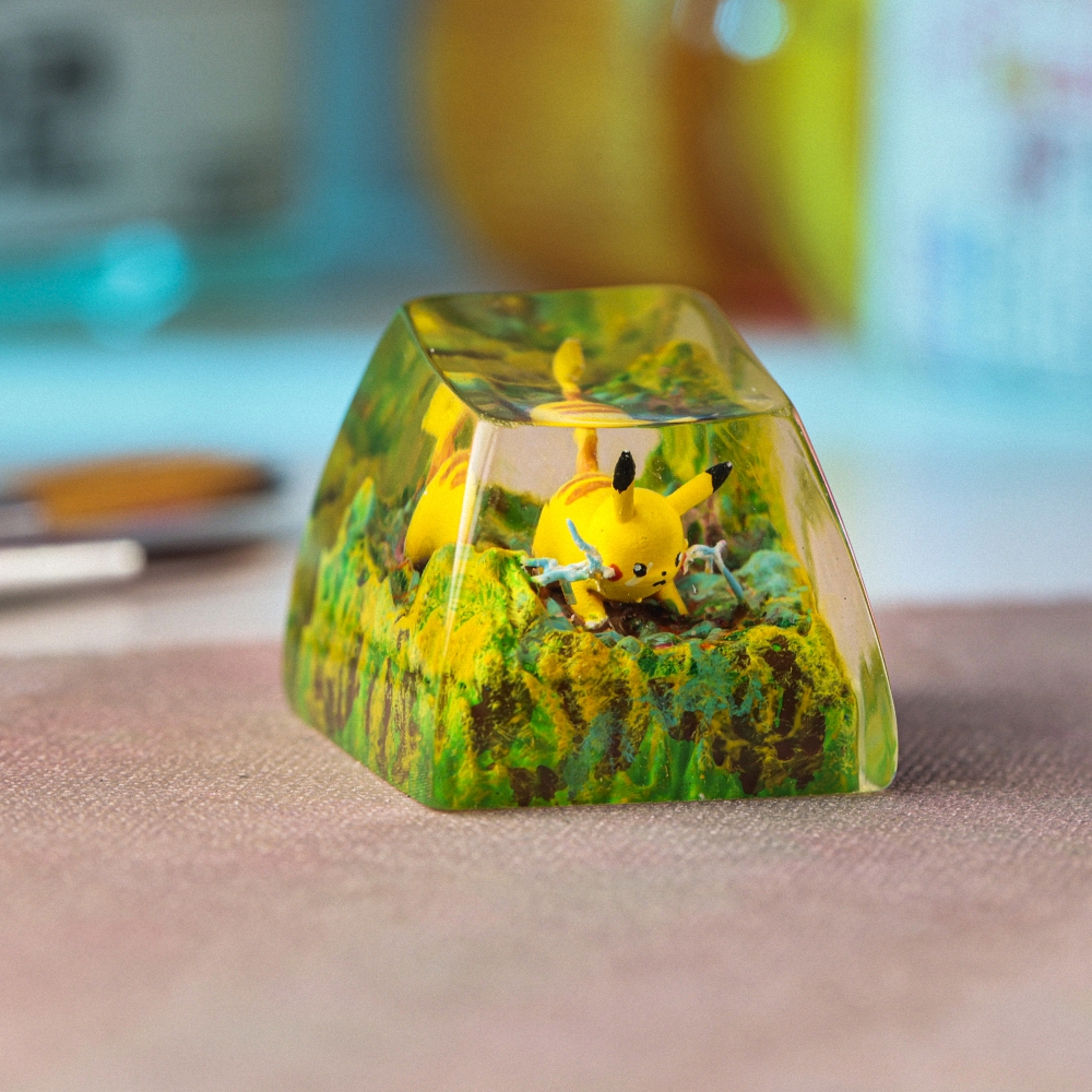 Pokemon - Pikachu Artisan Keycap Breakwooden 3