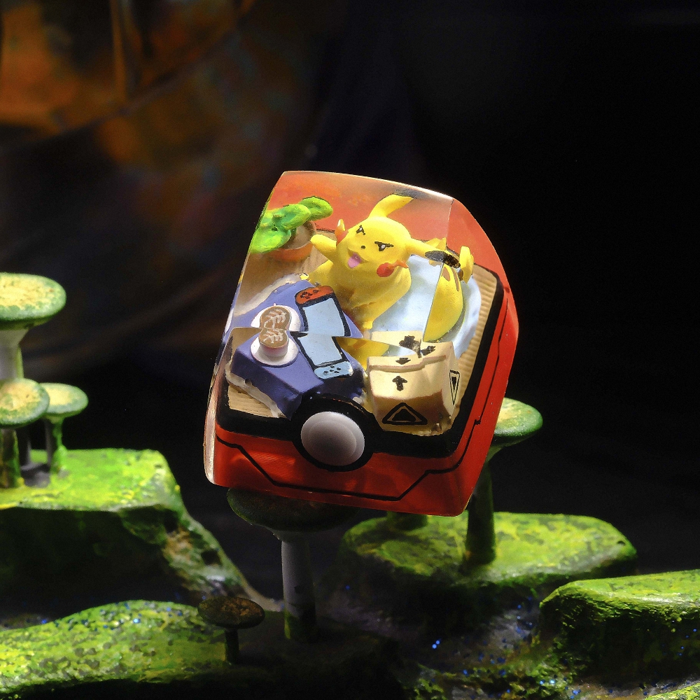 Pokemon - Pikachu Artisan Keycap Breakwooden 4