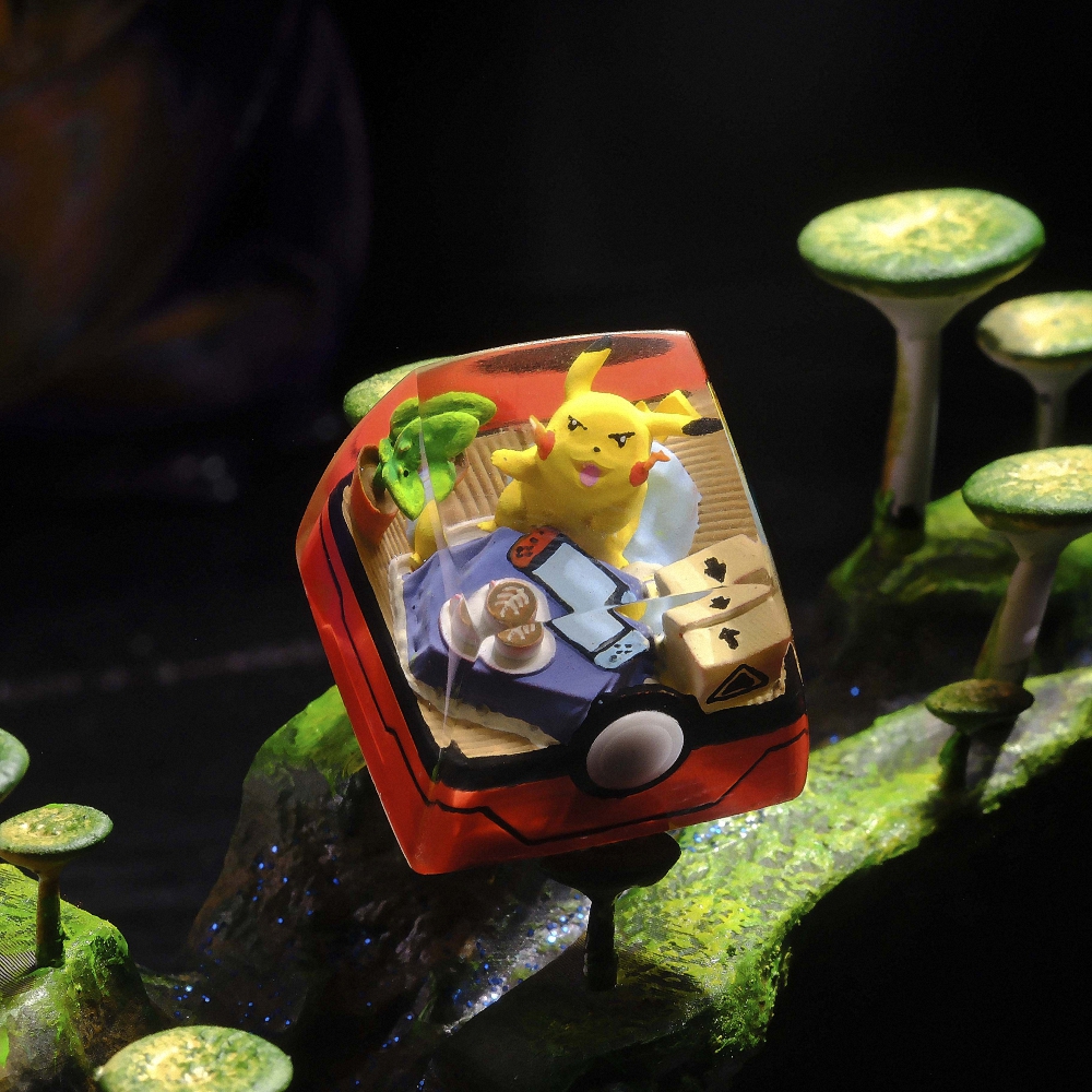 Pokemon - Pikachu Artisan Keycap Breakwooden 4