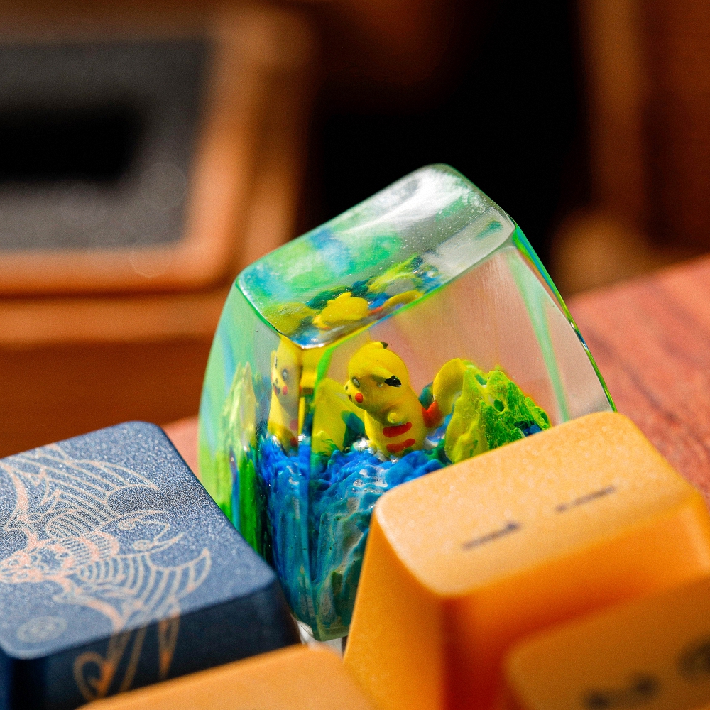 Pokemon - Pikachu Artisan Keycap Breakwooden 7