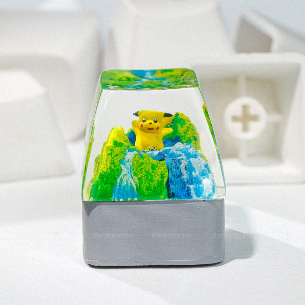 Pokemon - Pikachu Artisan Keycap Breakwooden 8