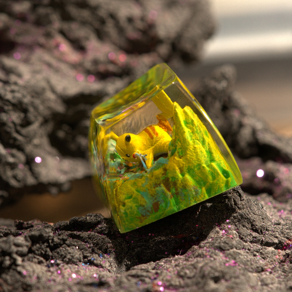 Pokemon - Pikachu Artisan Keycap Breakwooden 9