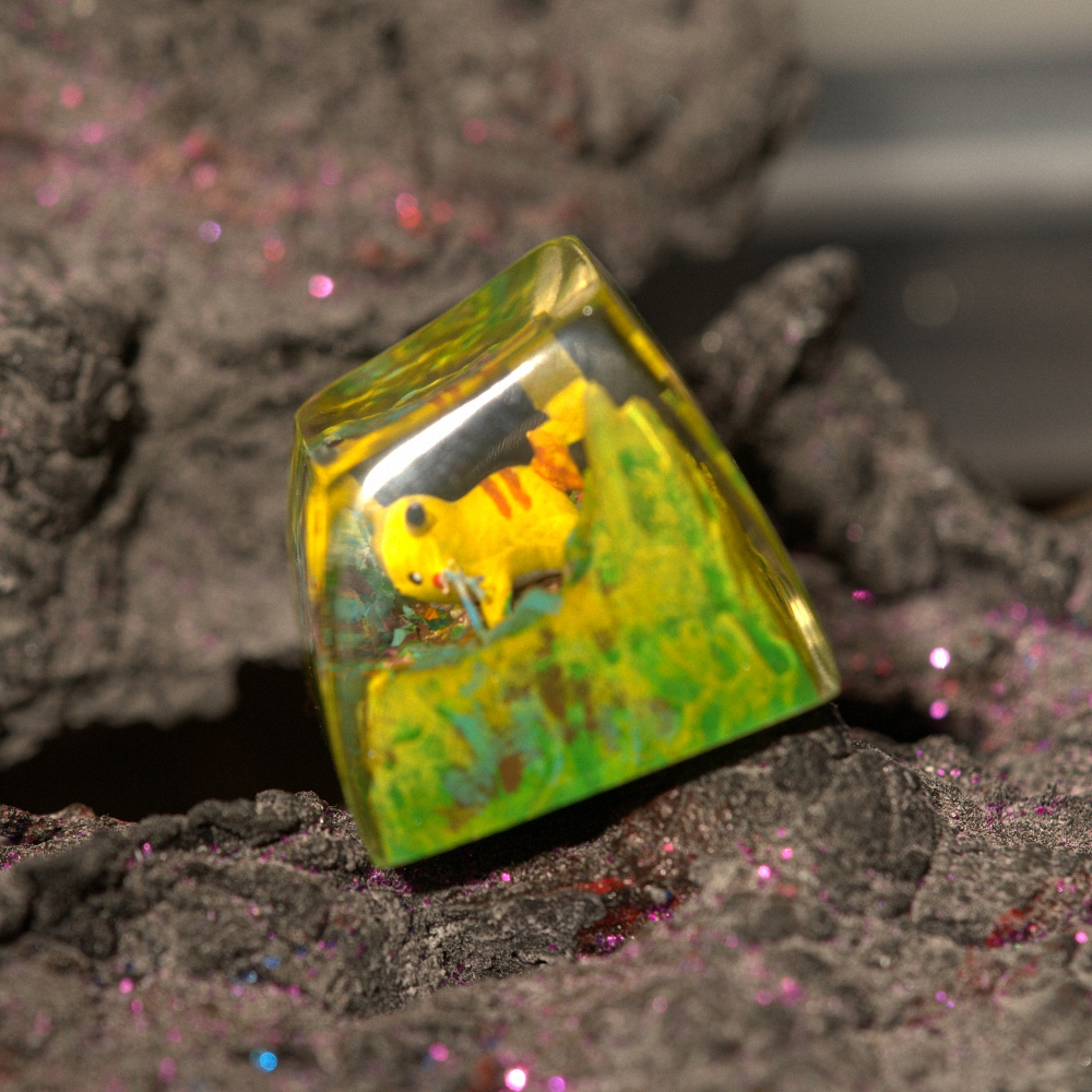 Pokemon - Pikachu Artisan Keycap Breakwooden 9