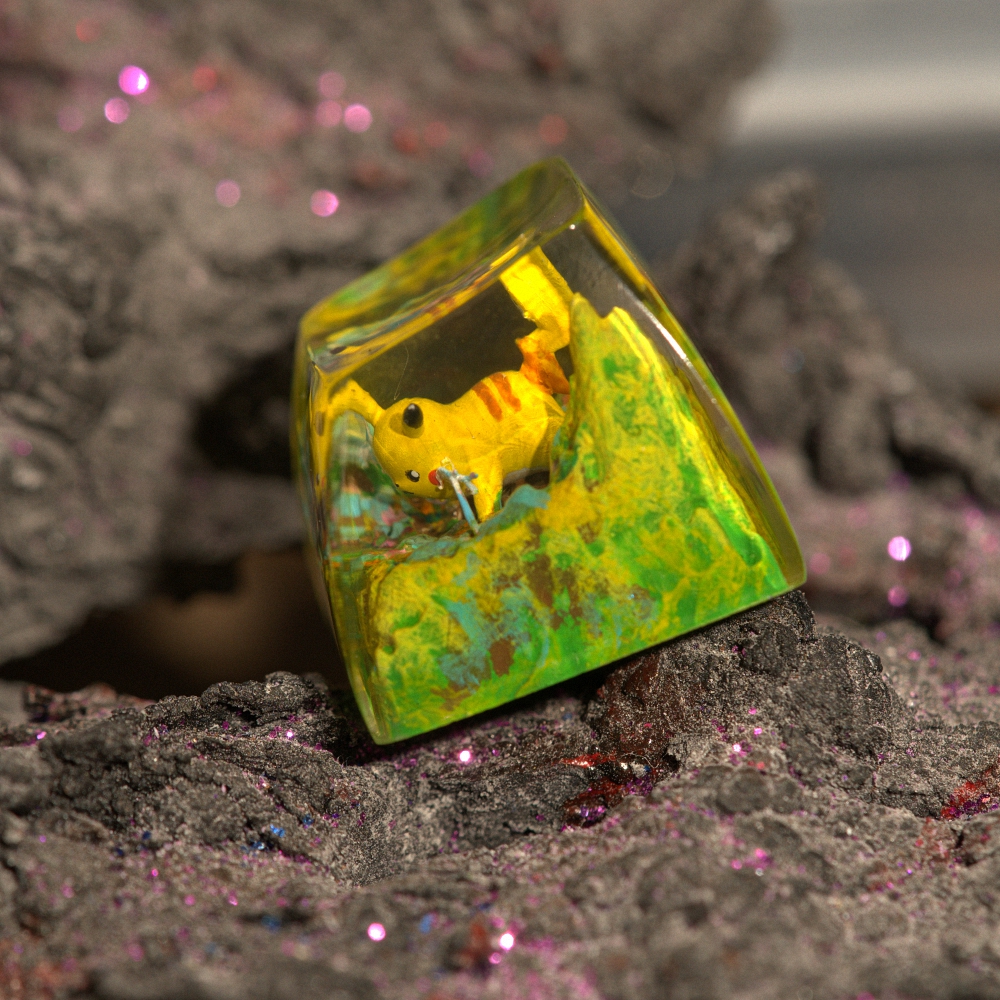 Pokemon - Pikachu Artisan Keycap Breakwooden 9