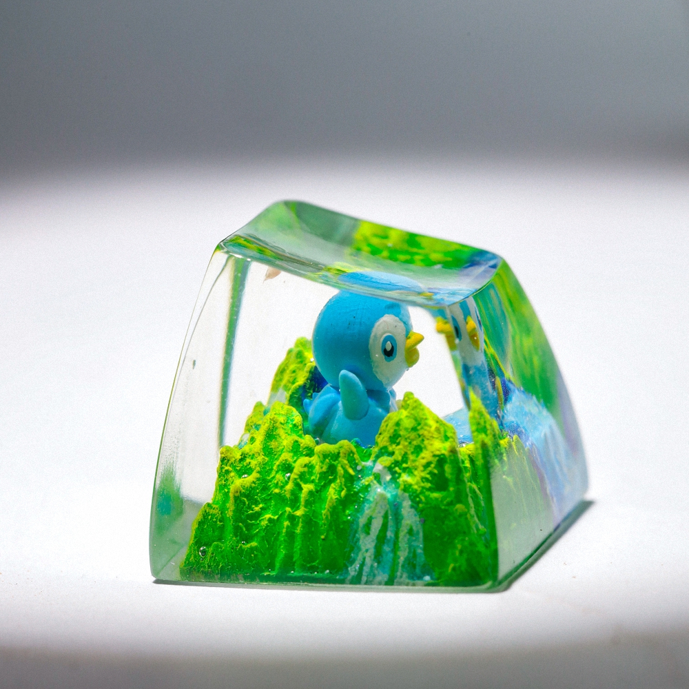Pokemon - Piplup Artisan Keycap Breakwooden 2