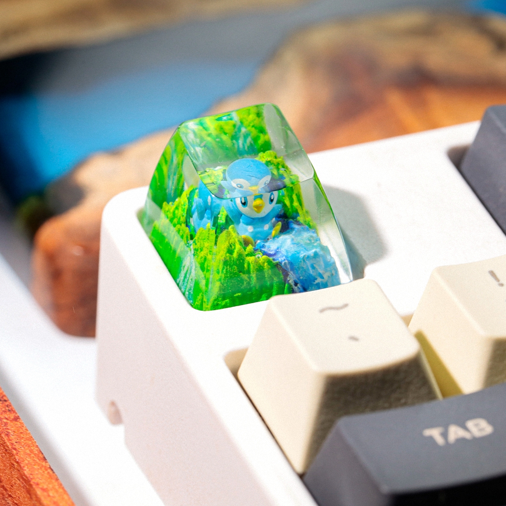 Pokemon - Piplup Artisan Keycap Breakwooden 2
