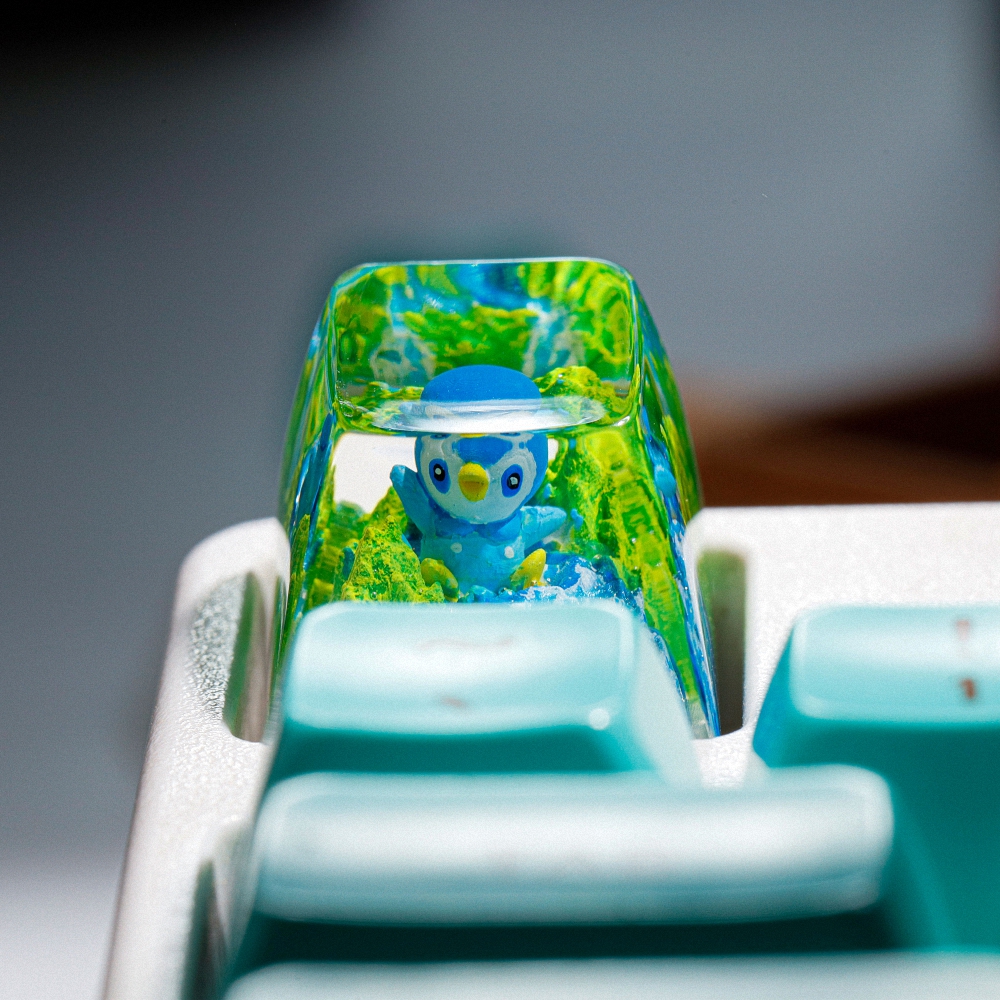 Pokemon - Piplup Artisan Keycap Breakwooden 2