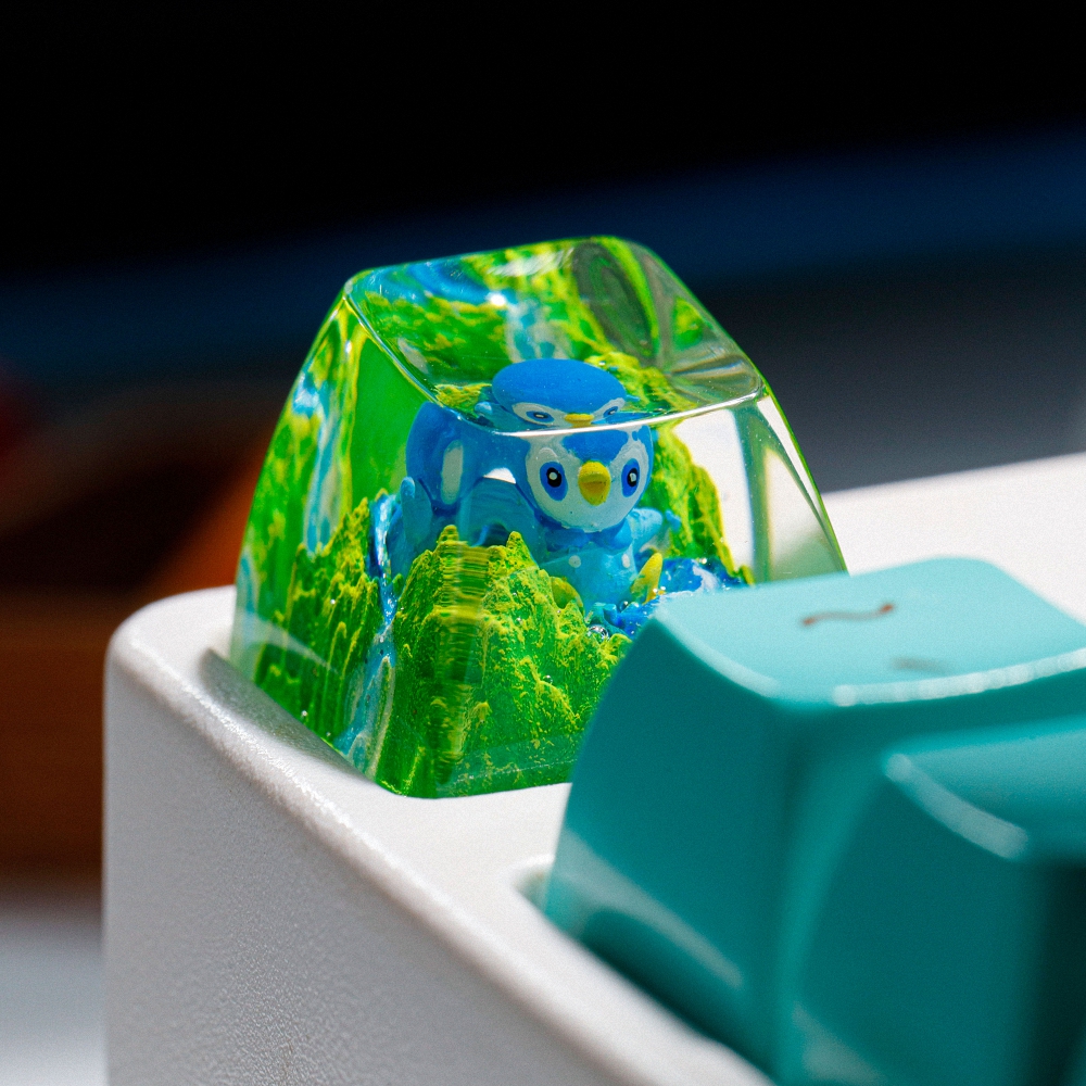 Pokemon - Piplup Artisan Keycap Breakwooden 2