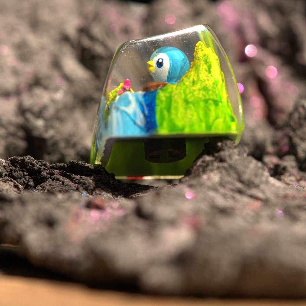 Pokemon - Piplup Artisan Keycap Breakwooden 3