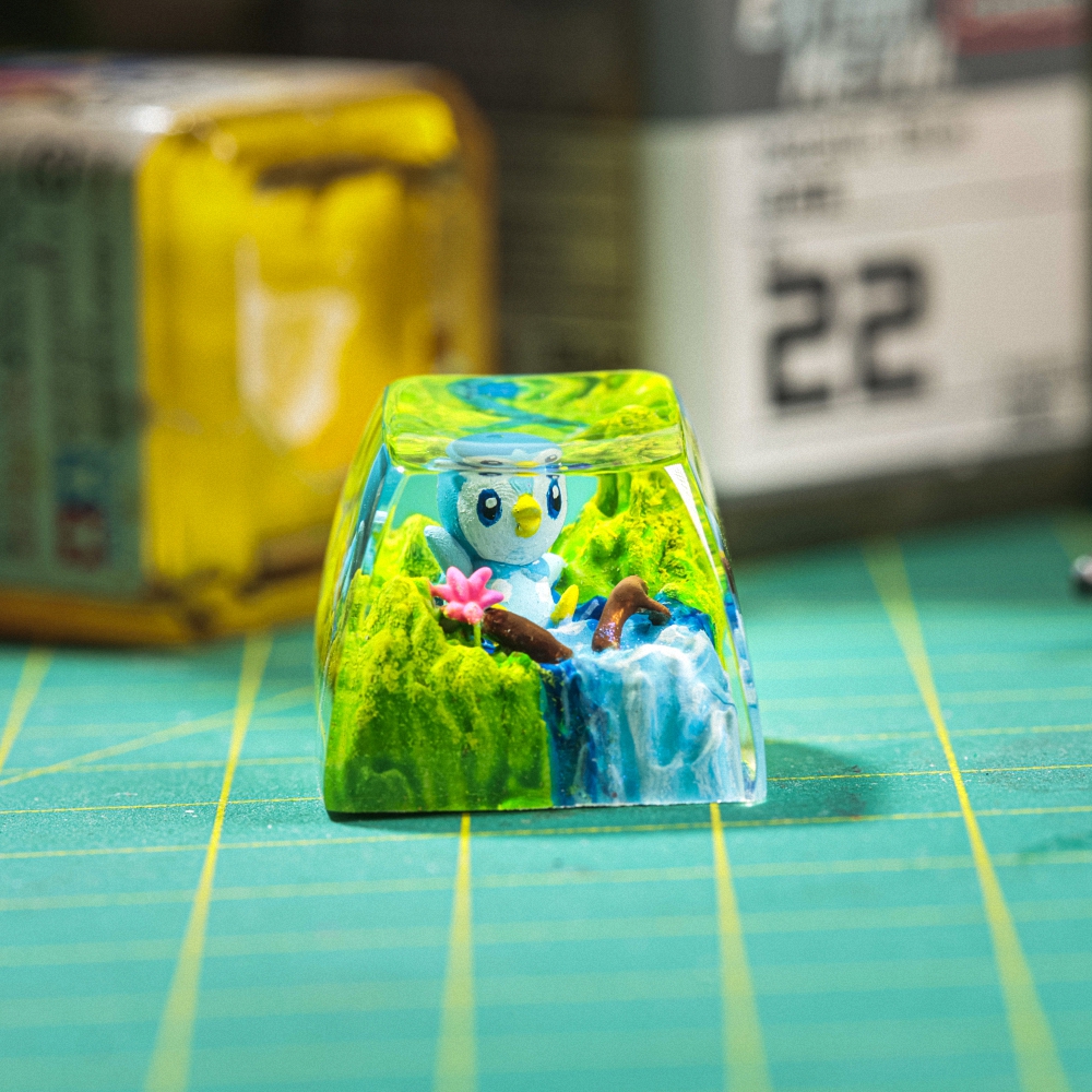Pokemon - Piplup Artisan Keycap Breakwooden 4